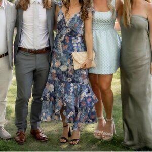 NWT HUTCH Anthropologie Ruffled Midi Dress